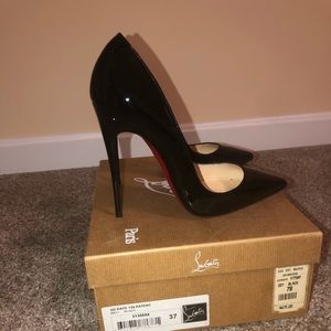 So Kate Christian Louboutin Size 37 Black 120 mm